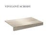 Vinylová podlaha DP 9502 Kaštan bělený schody