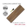 Vinylová podlaha DP 1085 Dub kouřový hnědý XXL (Varianta Longline HB (Rybí kost) lepený)