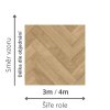 linoleum s filcem pvc trida zateze 22 vzor dřevo parkety pouziti ložnice obývák barva bezova hneda NOVOTEX Alaska 536 rozměr