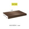 Vinylové schody ECOLINE 9554 Dub bush kouřový (Varianta Lamela Střed, 1235 x 305 mm)