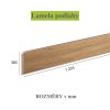 Vinylové schody ECOLINE 9555 Dub bush (Varianta Lamela Střed, 1235 x 305 mm)