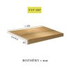 Vinylové schody ECOLINE 9592 Dub královský přírodní (Varianta Lamela Střed, 1235 x 305 mm)