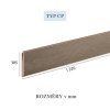 Vinylové schody OBJECTLINE 9872 Dub Toledo (Varianta Lamela Střed, 1235 x 305 mm)