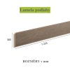 Vinylové schody OBJECTLINE 9872 Dub Toledo (Varianta Lamela Střed, 1235 x 305 mm)