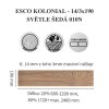 Dřevěná třívrstvá podlaha ESCO KOLONIAL 010N Světle šedá