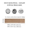 Dřevěná třívrstvá podlaha ESCO KOLONIAL 010N Světle šedá