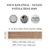 Dřevěná třívrstvá podlaha ESCO KOLONIAL 010N Světle šedá