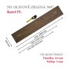 501 Olivově zelená 3007 KAREL IV. dřevěná 3 vrstvá podlaha ESCO 14 3x190 masiv skladem u dodavatele podlahy plotz
