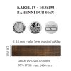Karel IV bahenní dub 016n 14 3x190