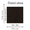 Čistící zóna metráž rohož použití bytové barva hnědá ZIGZAG 5459 rozměr