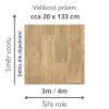 zatezove pvc lino kvalitni snadna udrzba filcovy podklad vzor prkna povrchova uprava PUR barva hneda DUPLEX 1741 rozmer