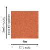 levny koberec obyvak ložnice smycka podklad filc sire 4m barva oranžová cihlová vícebarevná VIRTUOSE 35 rozměr