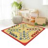 Kusový koberec ČLOVĚČE, NEZLOB SE s figurkami-červený lem