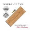 Vinylová podlaha DP 2090 Dub královský hnědý XXL (Varianta Longline HB (Rybí kost) lepený)