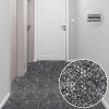 Marble 78 Marble 80 tmavě šedý smyčkový metrážový koberec v chodbě, vhodný také do celého bytu, chodba a dveře