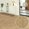 FORTEX GREY 2087 lehce gravírovaná PVC podlaha v světle hnědé barvě