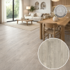 FORTEX GREY 2057 hnědé PVC s jemným gravírem v kuchyni