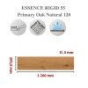 Essence Rigid 55 Primary Oak Natural 120 detail s udaji