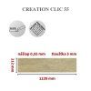 Creation 0441 Honey Oak clic55