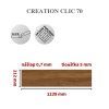 Creation 1597 Quartet Dark Brown clic creation 70
