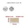 Creation 1603 Curton Stone Clear clic70