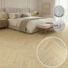 Herringbone Rigid Highland Oak Blond interiér ložnice