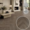 Herringbone Rigid Delicate Oak Walnut interiér obýváku rodinného domu