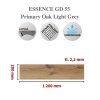 ESSENCE Primary Oak Light Grey (GD 55) rozměr lamely