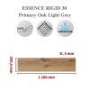 ESSENCE Primary Oak Light Grey (RIGID 30) rozměr lamely
