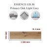 ESSENCE Primary Oak Light Grey (GD 30) rozměr lamely