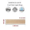 Cool Oak Light Beige (pouze GD 55) rozměr lamely