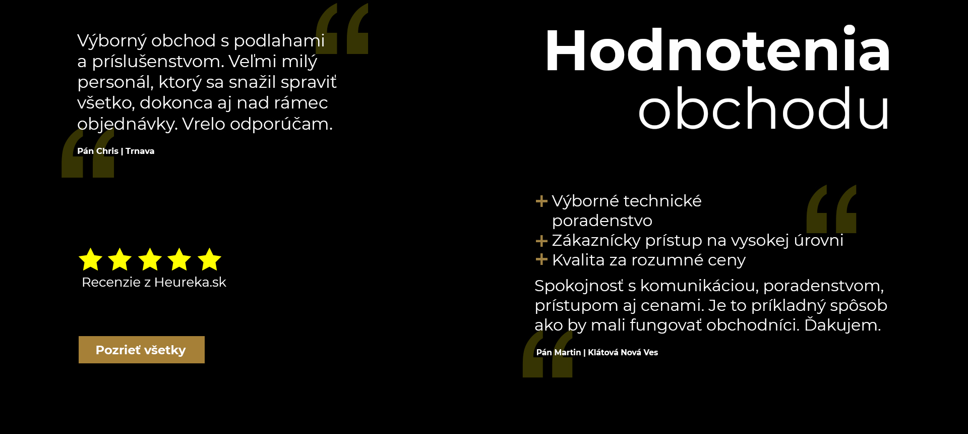 Hodnotenia eshopu-web