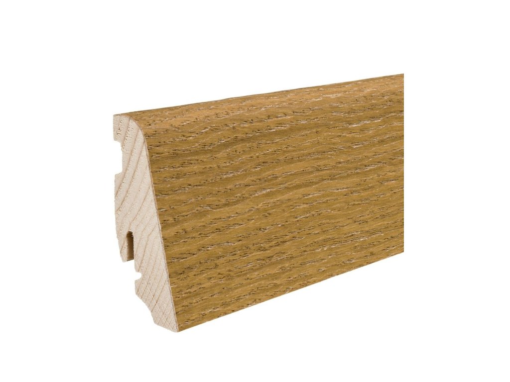Soklová lišta Dub kartáčovaný olejovaný, dýhovaná 2,2 m, 19x58 HARO