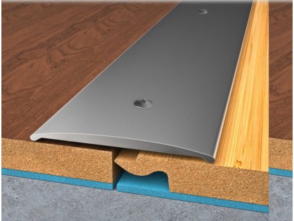 přechodový profil 20/3 38mm vrtaný STŘÍBRNÝ 90cm (Barva STŘÍBRNÁ)