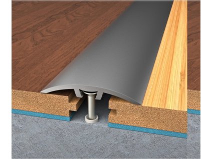 Hmoždinková přechodová lišta 30mm ELOX  2,7m (Barva STŘÍBRNÁ)