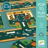 Pop to play puzzle: Cesty (skladacia dráha na hranie - 21 dielikov)