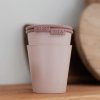 BIBS poháriky s vrchnákom - 2 ks - Blush