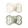 BIBS Supreme symetrické cumlíky z prírodného kaučuku 2ks - veľkosť 1 - ivory-sage