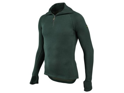 Košeľa s rolovaným golierom na zips TS 200