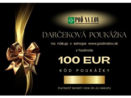 Elektronická darčeková poukážka na nákup tovaru v hodnote 100 €