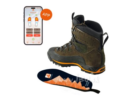 Vyhrievané vložky do topánok Alpenheat Wireless HotSole AH11 - ovládanie cez aplikáciu