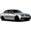 Velurové autokoberce PREMIUM černé s barevným prošitím pro BMW 5 E60 / E61 (2003 - 2009) (Barva prošití Žlutá)