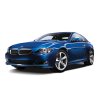 Velurové autokoberce PREMIUM černé s barevným prošitím pro BMW 6 E63 / E64 (2004 - 2010) (Barva prošití Modrá)