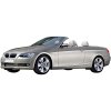 Velurové autokoberce PREMIUM černé s barevným prošitím pro BMW 3 E93 Kabrio (2005 - 2013) (Barva prošití Modrá)