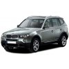 Velurové autokoberce PREMIUM černé s barevným prošitím pro BMW X3 E83 (2003 - 2010) (Barva prošití Červená)