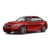 Velurové autokoberce PREMIUM černé s barevným prošitím pro BMW 2 F22 Kupe (2013 - 2022) (Barva prošití Žlutá)
