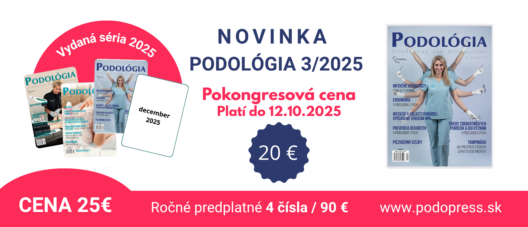 Časopis PODOLÓGIA - ročné predplatné 2025
