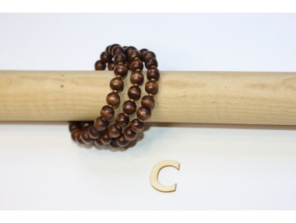 Náramek dřevěný tmavý