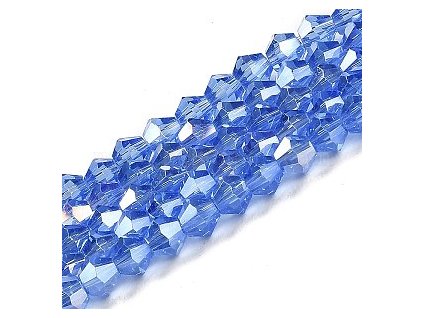 Sluníčko průhledné sklo, světle modrá, 3mm
