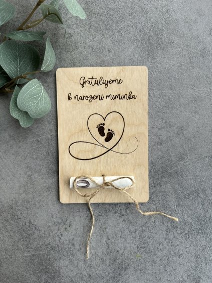 Narození miminka-otisk nožiček